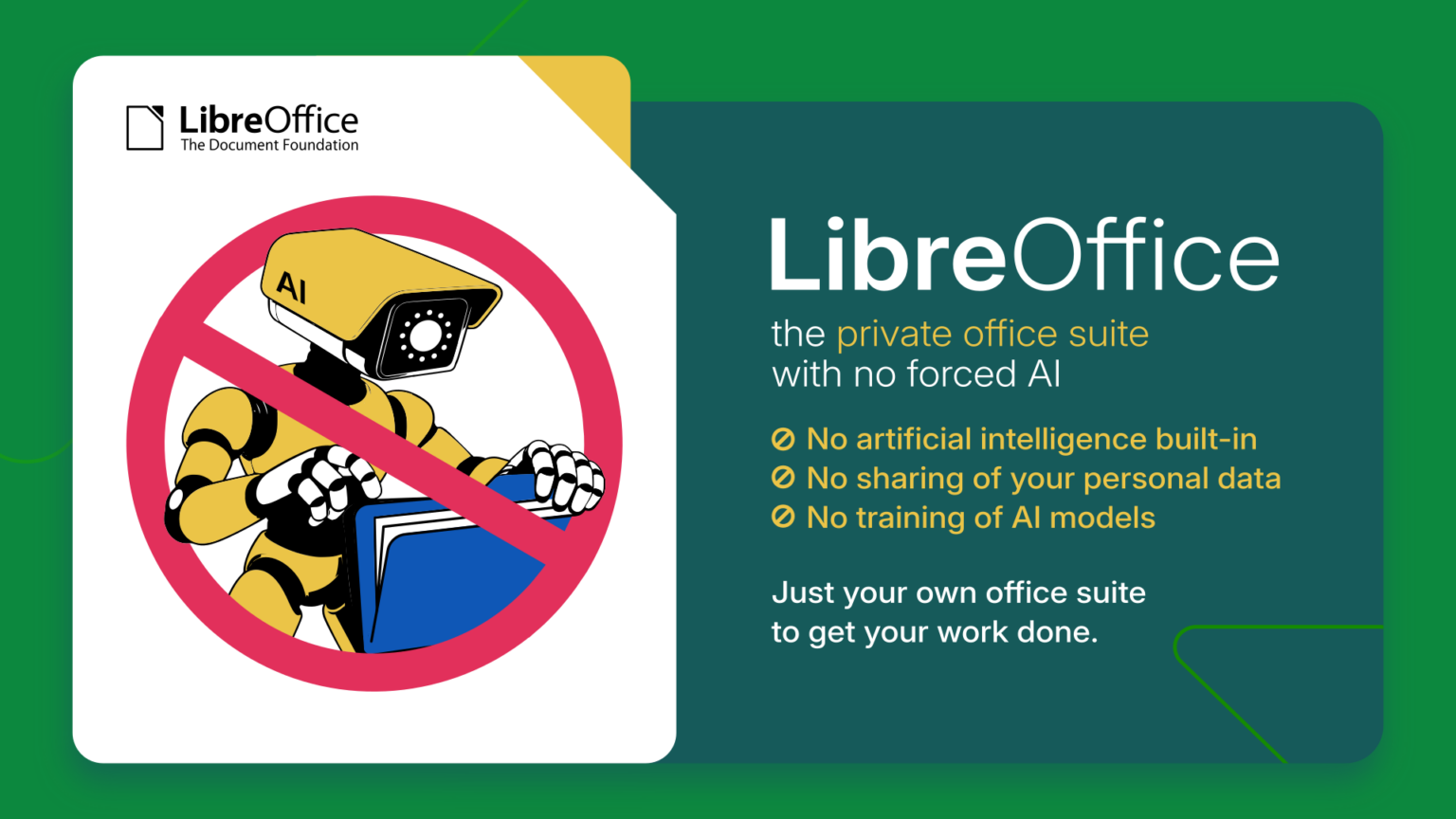LibreOffice: NO AI is a feature